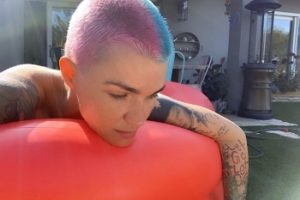 Ruby Rose Gets a Cotton Candy Buzz Cut!