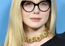 Elle Fanning – Long Straight Hairstyle/Glasses – Netflix’s “All The Bright Places” Special Screening