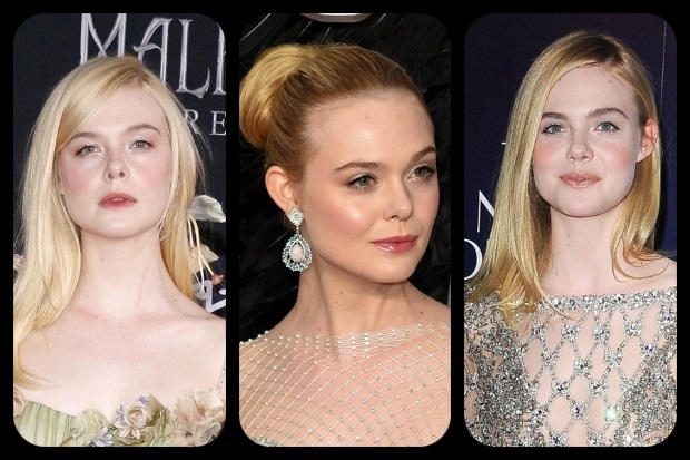 Elle Fanning Hairstyles Feature Collage