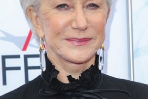 Helen Mirren – Short Layered Brushed Back Hairstyle – AFI FEST 2017