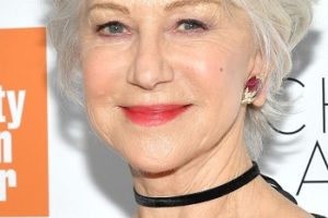 Helen Mirren – Short Layered Textured Hairstyle – 45th Chaplin Award Gala