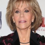 Jane Fonda's Medium length Layered Hairstyle/Wispy Bangs - 20171203