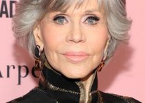 Jane Fonda – Medium Length Shag Hairstyle – L.A. Dance Project Annual Gala