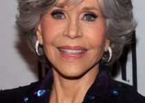 Jane Fonda – Medium Length Layered Hairstyle – 2022 Lo Máximo Awards