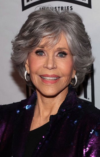 Jane Fonda's Medium-Length Layered Hairstyle - 20220312