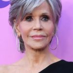 Jane Fonda's Short Layered Haircut/Side Sweeping Bangs - 20220423