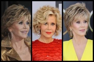 Jane Fonda Hairstyles Feature Collage
