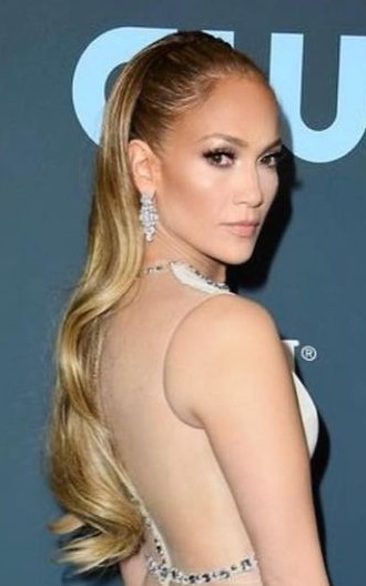 Jennifer Lopez's Half Up Half Down Hairstyle - 20200112
