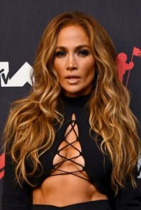 Jennifer Lopez's Long Curled Hairstyle - 20210910