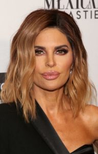 Lisa Rinna's Shoulder Length Curled Hairstyle - 20190213