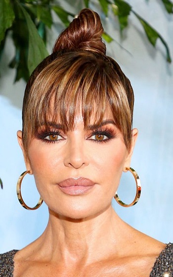 Lisa Rinna's Topknot with Bangs - 20190911