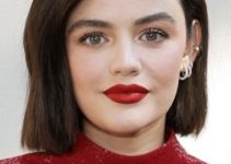 Lucy Hale – Medium Length Straight Hairstyle – Michael Kors SP22 Collection Show