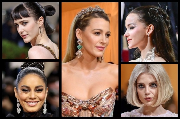 2022 MET Gala Hairstyles Feature Collage