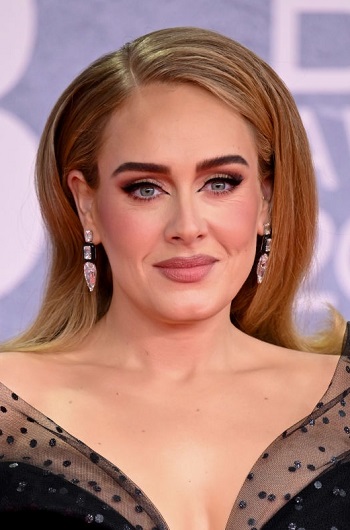 Adele's Long Curled Hairstyle - 20220208