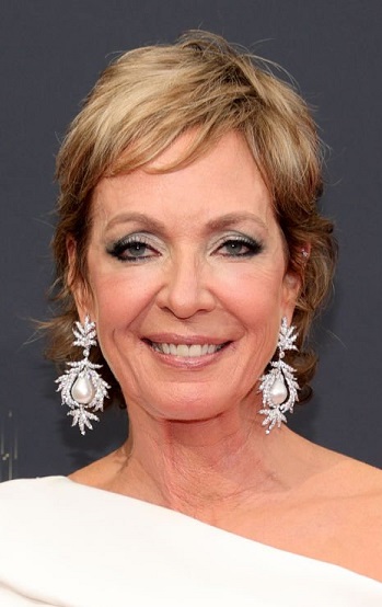Allison Janney's Short Layered Hairstyle/Side Sweeping Bangs - 20210919