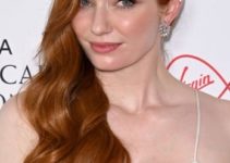 Eleanor Tomlinson’s Long Curled Hairstyle – Virgin  Media British Academy Television Awards