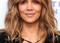 Halle Berry – Medium Length Curled Hairstyle/Curtain Bangs – 92Y In Conversation “Bruised”