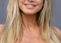 Heidi Klum – Long Straight Hairstyle/Curtain Bangs – 2022 Billboard Music Awards