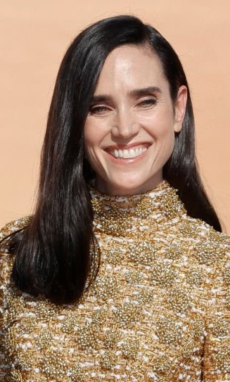 Jennifer Connelly's Long Straight Deep Side Part Hairstyle - 20220504