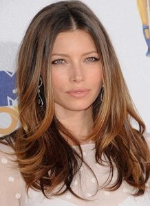 Jessica Biel's Long Curled Hairstyle - 20100606