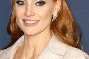Jessica Chastain’s Long Straight Hairstyle (2022) – 28th Annual Screen Actors Guild Awards