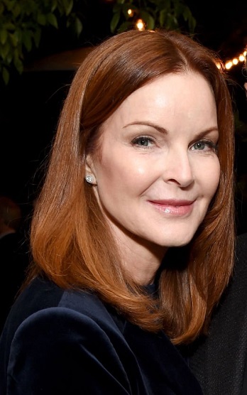 Marcia Cross' Shoulder Length Straight Hairstyle - 20170915