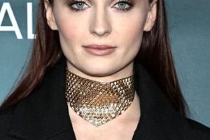 Sophie Turner – Long Straight Hairstyle – HBO Max’s “The Staircase” New York Premiere