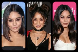 Vanessa Hudgens Hairstyles Feature Collage