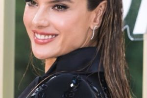 Alessandra Ambrosio – Long Slick Hairstyle – OMEGA ‘Her Time’ Party