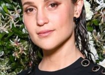 Alicia Vikander – Long Curly Wet Look Hairstyle (2022) -75th annual Cannes Film Festival