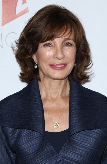 Anne Archer's Medium Length Curled Hairstyle/Side Sweeping Bangs - 20151017