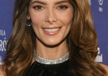 Ashley Greene – Long Curled Hairstyle – 2022 Sports Illustrated Super Bowl Party