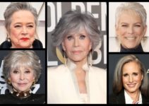 Classy Celebrity Hairstyles for Women with Gray Hair *****