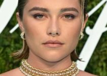 Florence Pugh – Short Slicked Back Hairstyle Stole the Spotlight at the 2022 Tiffany & Co.’s Brand Exhibition