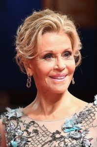 Jane Fonda's Textured Updo - [Hairstylist: Jonathan Hanousek] - 20170901