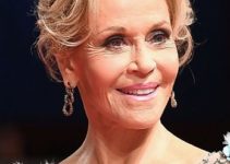 Jane Fonda – Textured Updo – 74th Venice Film Festival