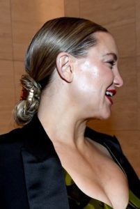 Kate Hudson's Sleek Low Knot Updo - [Hairstylist: Gregory Russell] - 20200207