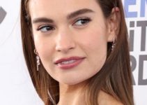 Lily James – Long Straight Hairstyle – 2022 Film Independent Spirit Awards