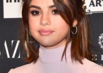 Selena Gomez – Medium Length Half Up Half Down Hairstyle – 2017 Harper’s Bazaar Icons