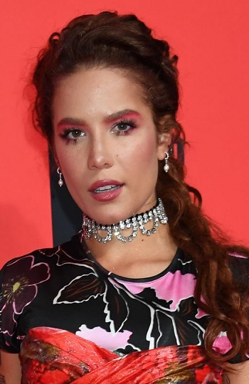 Halsey's Long Curly Red Ponytail - [Hairstylist: Marty Harper] - 20191103