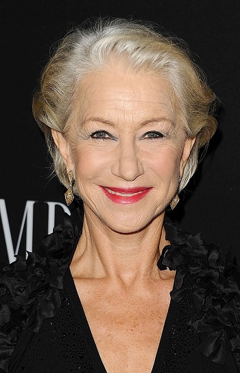 Helen Mirren's Brushed Back Bob - [Hairstylist: Dicky Collins] - 20151027