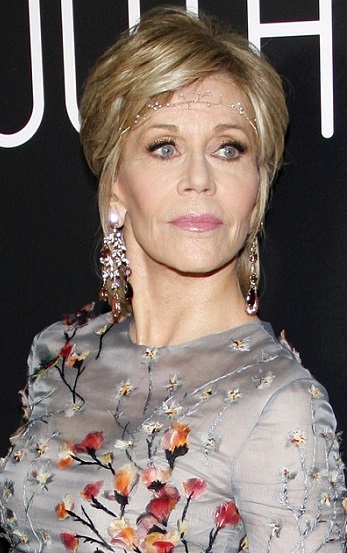 Jane Fonda's Formal Updo - [Hairstylist: Jonathan Hanousek] - 20151117