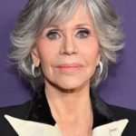 Jane Fonda's Gray Short Layered Hairstyle - [Hairstylist: Jonathan Hanousek] - 20211006