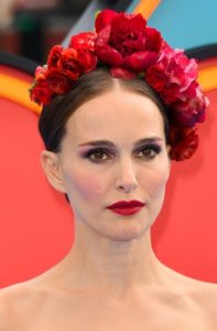 Natalie Portman's Sleek Flower Crown Updo - [Hairstylist: Mara Roszak] - 20220705
