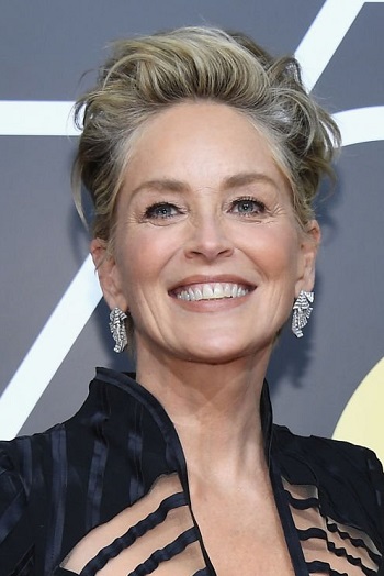 Sharon Stone's Short Mop Top Hairstyle - [Hairstylist: Gianndrea] - 20180107