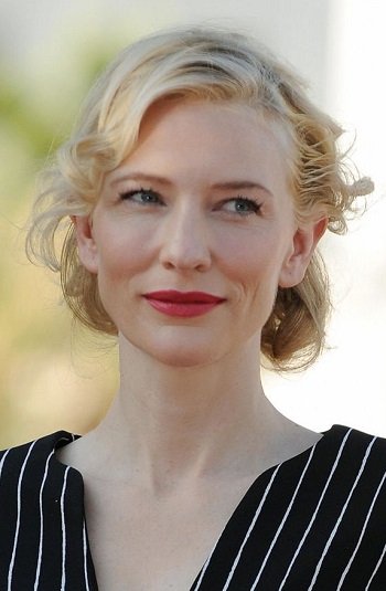 Cate Blanchett's Retro Take on the Faux Bob - [Hairstylist: Mark Townsend] - 20081205
