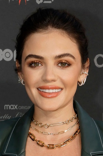 Lucy Hale's Simple Updo - [Hairstylist: Kristin Ess] - 20220715
