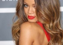 Rihanna – Super Sexy Long Curled Hairstyle – 55th Annual GRAMMY Awards