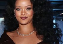 Rihanna – Long Curly Hairstyle – 60th Annual GRAMMY Awards