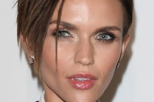 Ruby Rose – Short A-Line Side Part Cut – Bvlgari Flagship Store Reopening Party